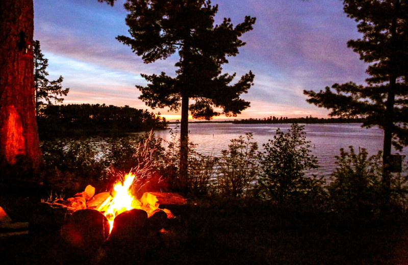 Campfire at Park Point Resort.