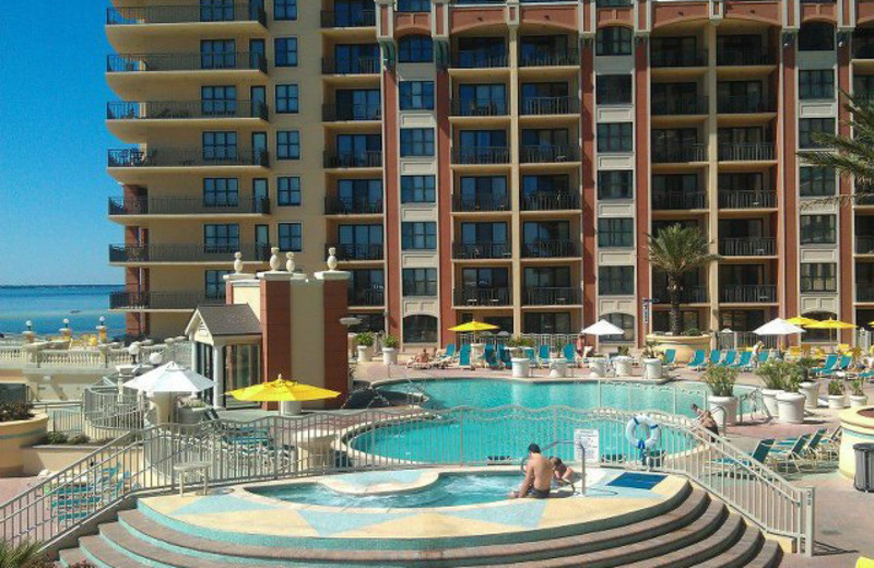 Outdoor pool at Emerald Grande.