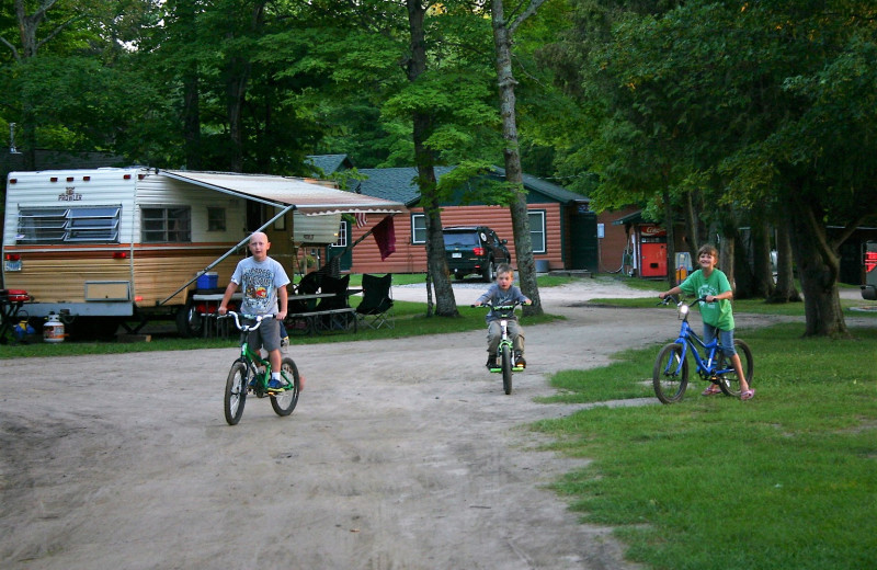 Biking at Timber Trails Resort.