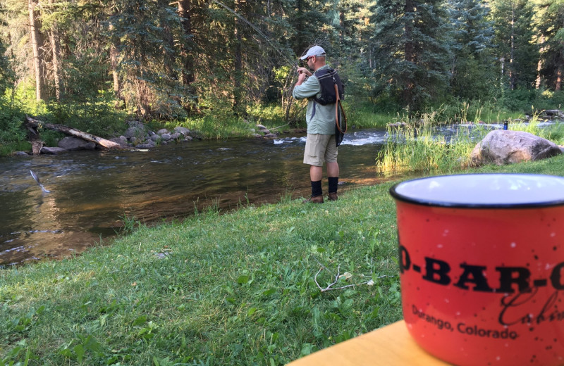 Fishing at O-Bar-O Cabins.