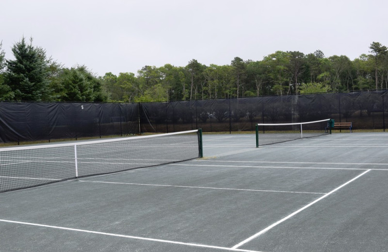 Tennis court at New Seabury Resort.