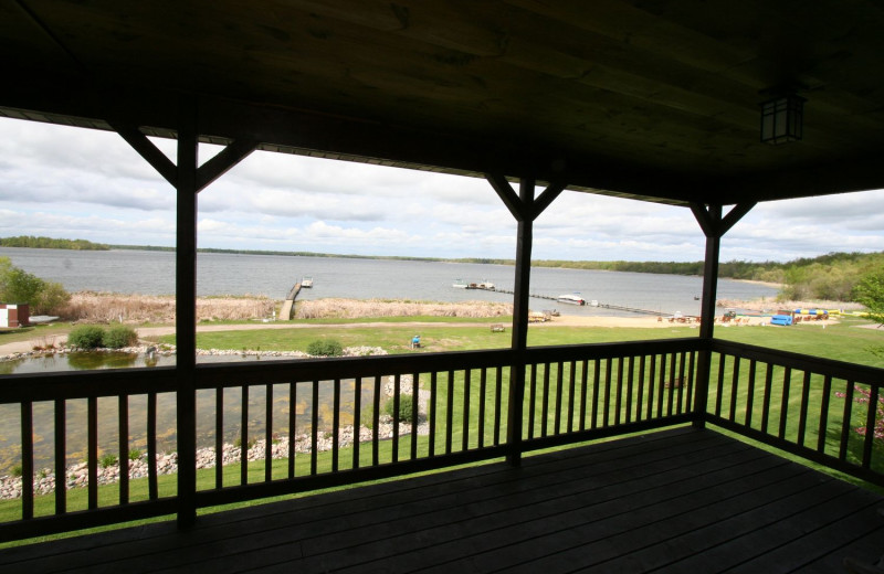 Deck at White Birch Resort.