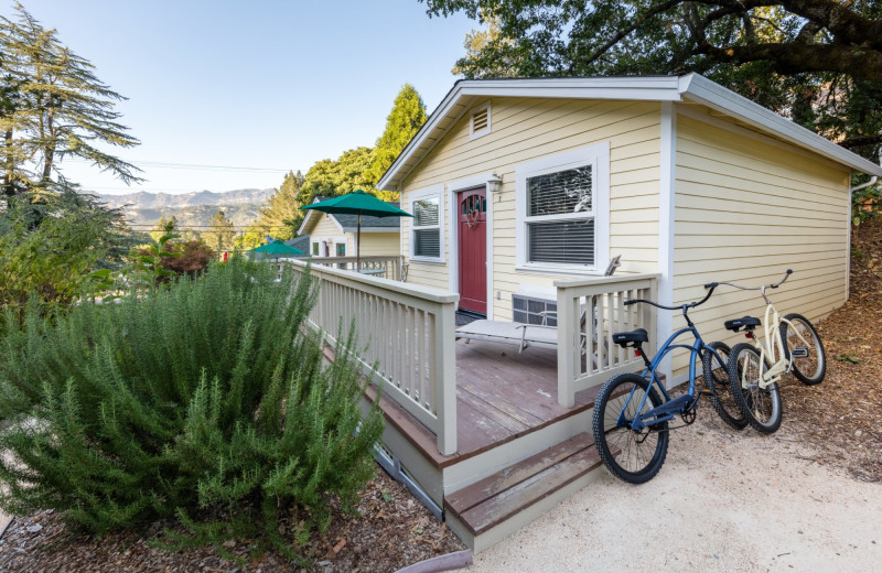 Cottage exterior at Aurora Park Cottages.