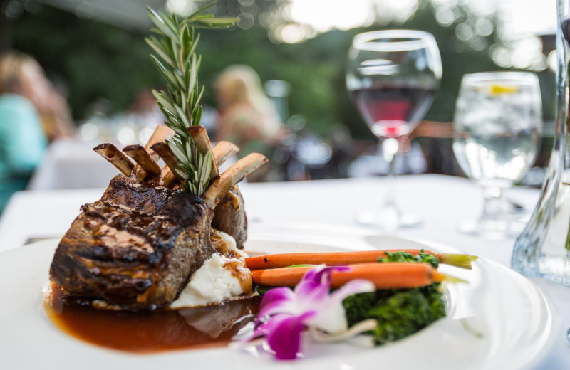 Dining at Morrison's Rogue River Lodge.