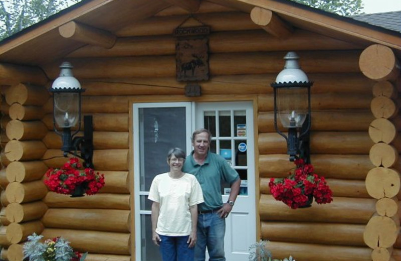 Cabin exterior at Rockwood Lodge.