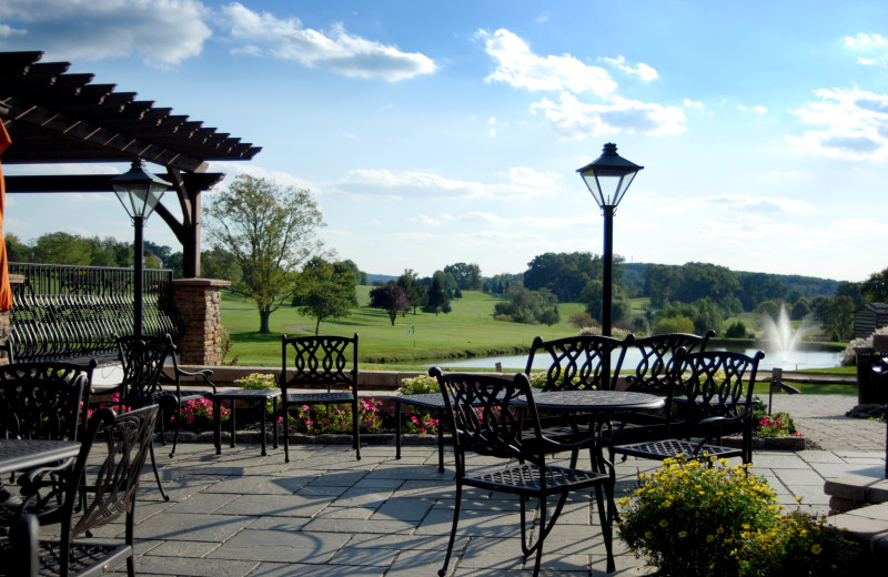 Patio view at Heritage Hills Golf Resort.