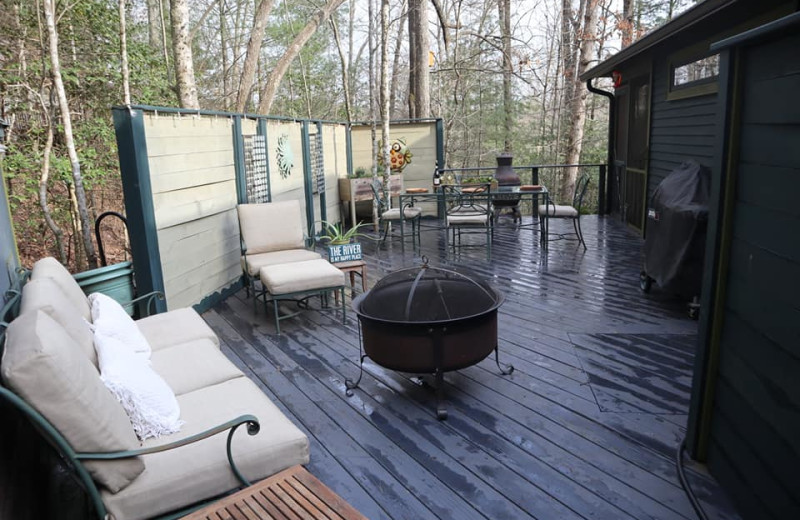 Patio at Blue Boar Inn.