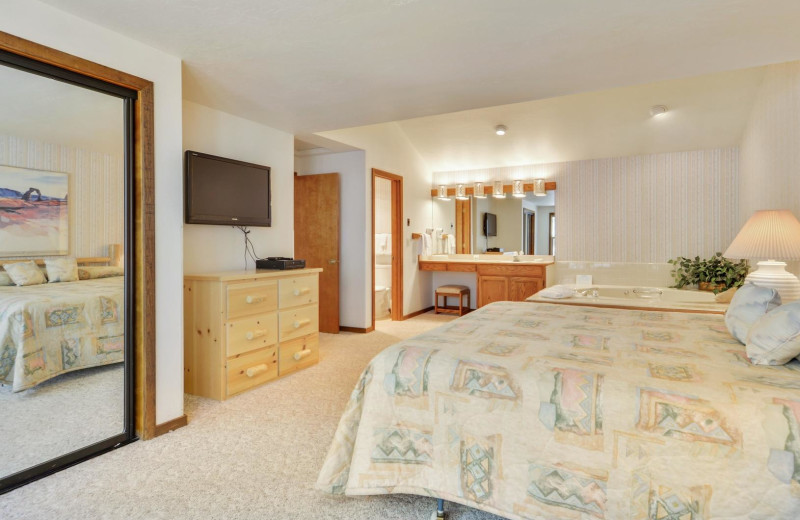 Rental bedroom at Mountain Resort Properties.