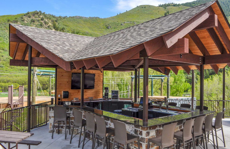 Patio at Glenwood Canyon Resort.