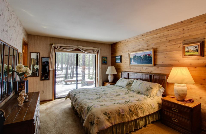 Vacation rental bedroom at Vacasa Rentals Eagle Crest.