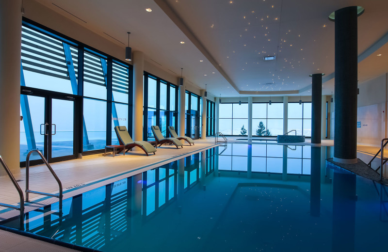 Indoor pool at Sparkling Hill Resort.