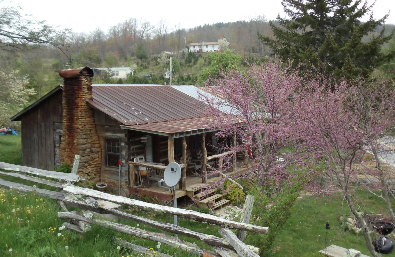 Cabin exterior at Bear Trail Cabins.