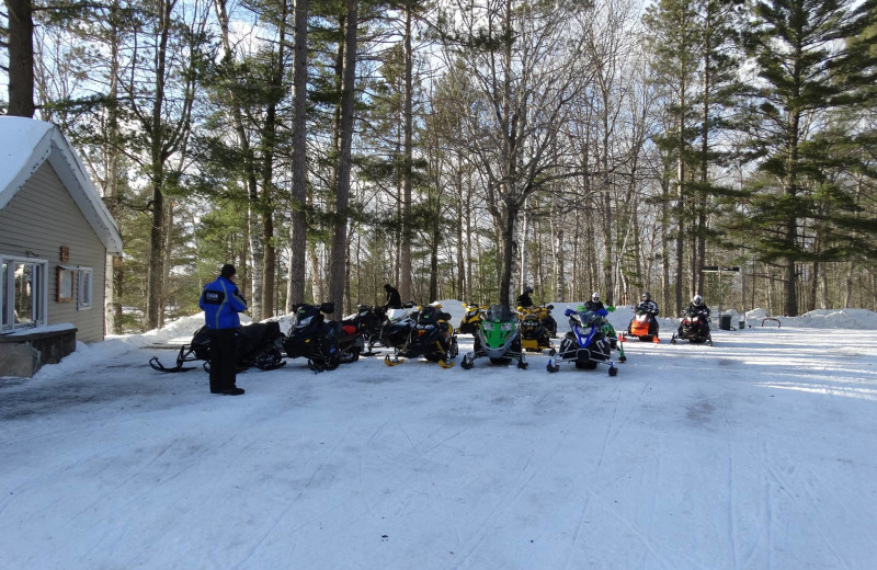 Snowmobiling at Buckhorn Resort.