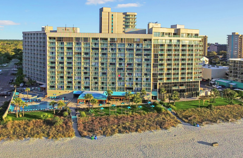 Exterior view of Sand Dunes Resort Hotel.