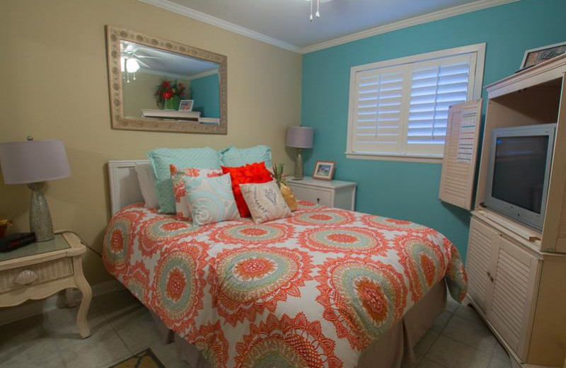 Rental bedroom at Seascape Resort.