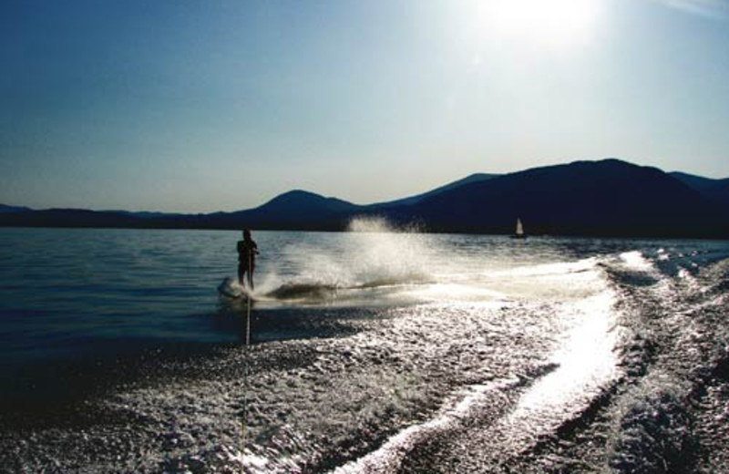 Water skiing at The Lodge at Sandpoint.