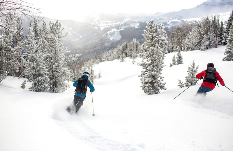 Skiing at Spanish Peaks Mountain Club.