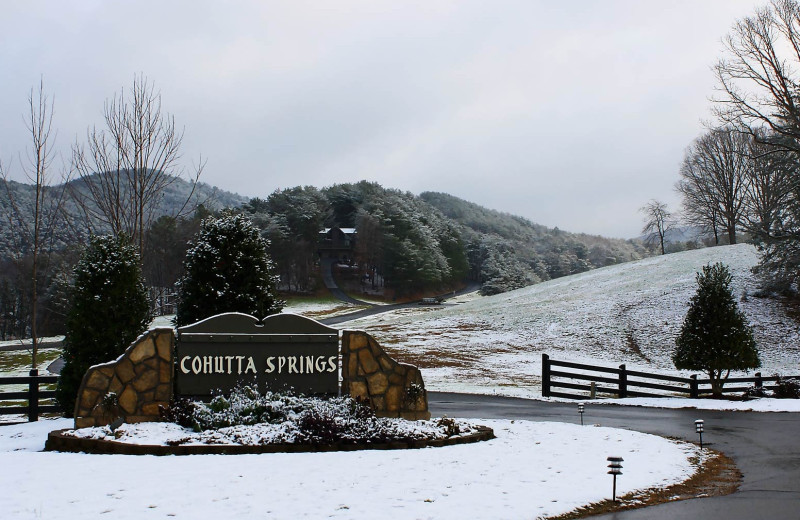 Winter at Cohutta Springs Conference Center.