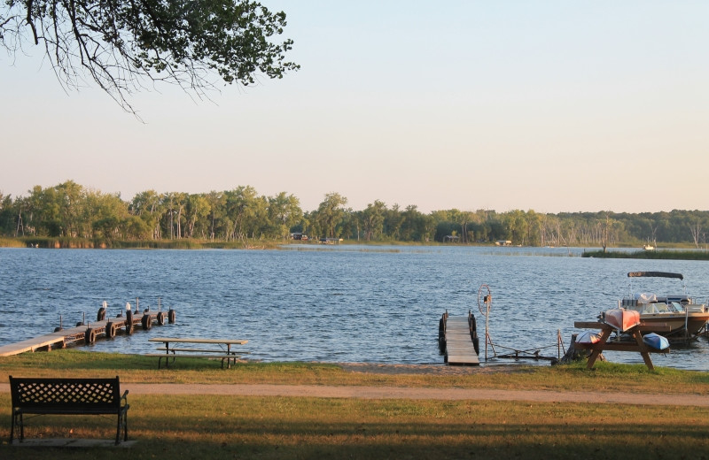 Lake view at South Turtle Lake Resort.