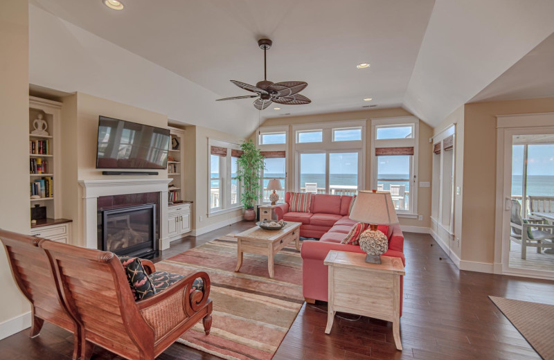 Rental living room at Joe Lamb Jr. & Associates Vacation Rentals.
