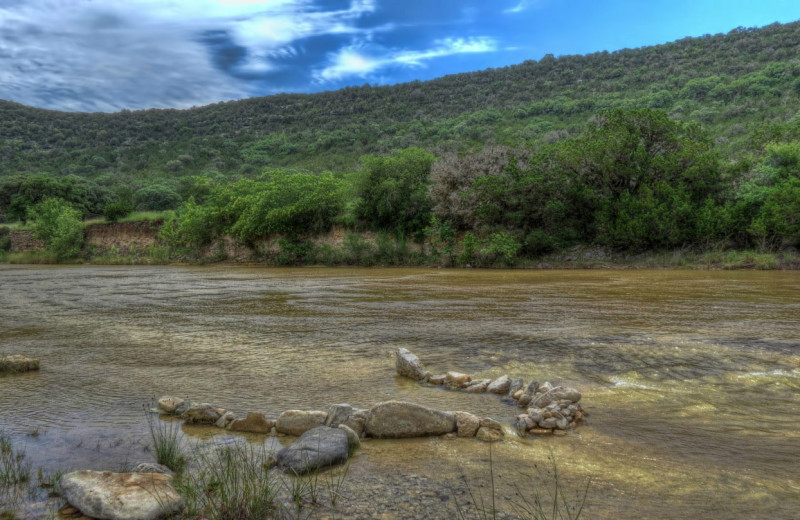 River at Foxfire Cabins.