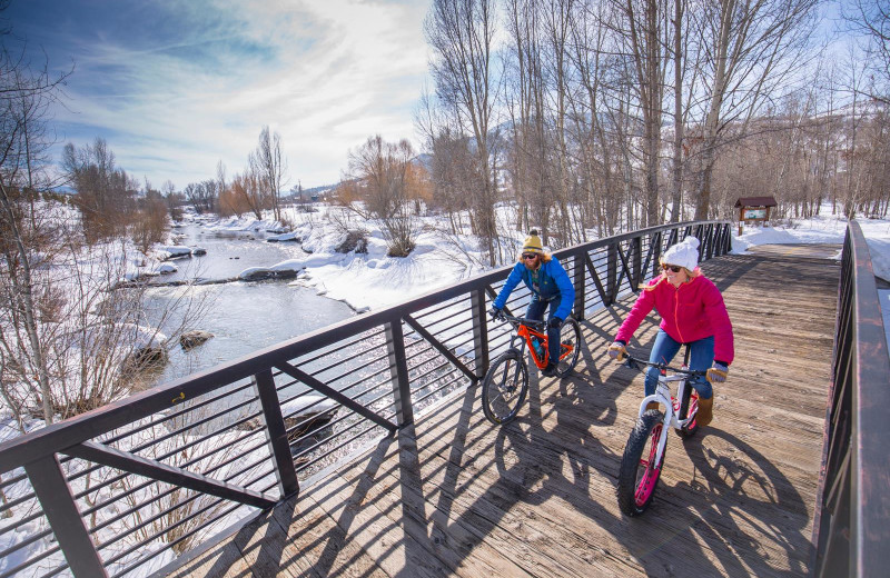 Biking at Nomadness Rentals.