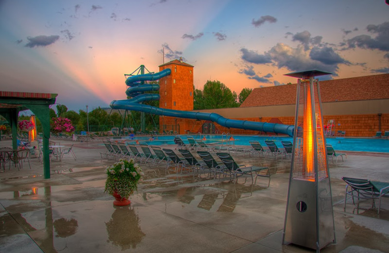 Outdoor pool at Fairmont Hot Springs Resort.