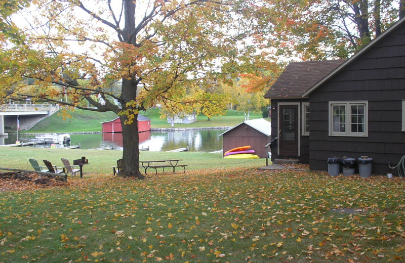 Grounds at Lake Leelanau Narrows Resort.
Kayaks available.