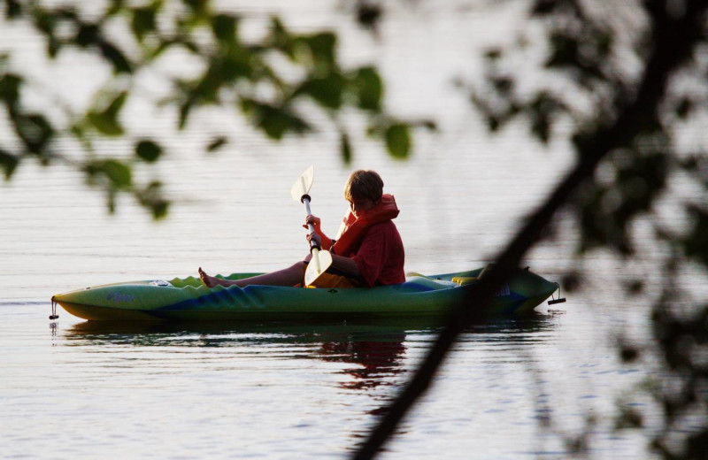 Kayaking at Highland Lake Resort.