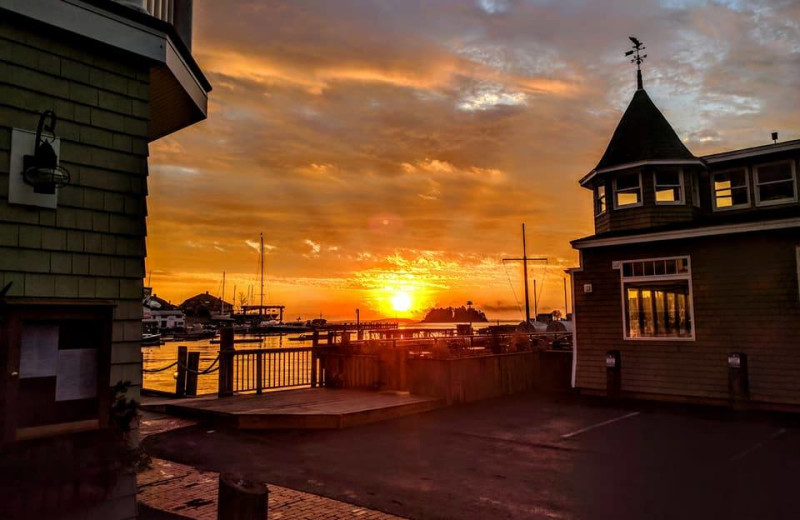 Sunset at Grand Harbor Inn.