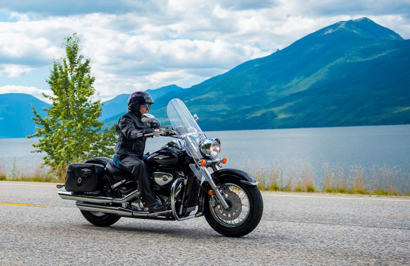 Biking at The Lodge at Arrow Lakes.