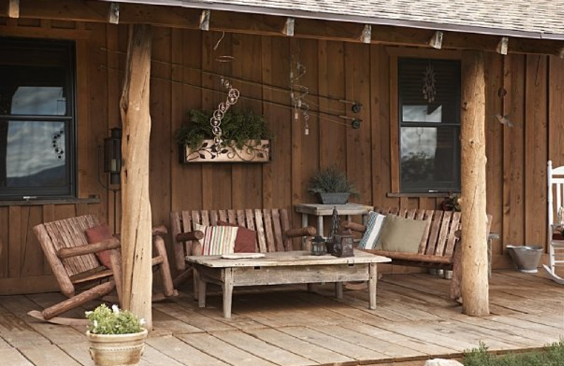 Bunkhouse exterior at Cottonwood Meadow Lodge.
