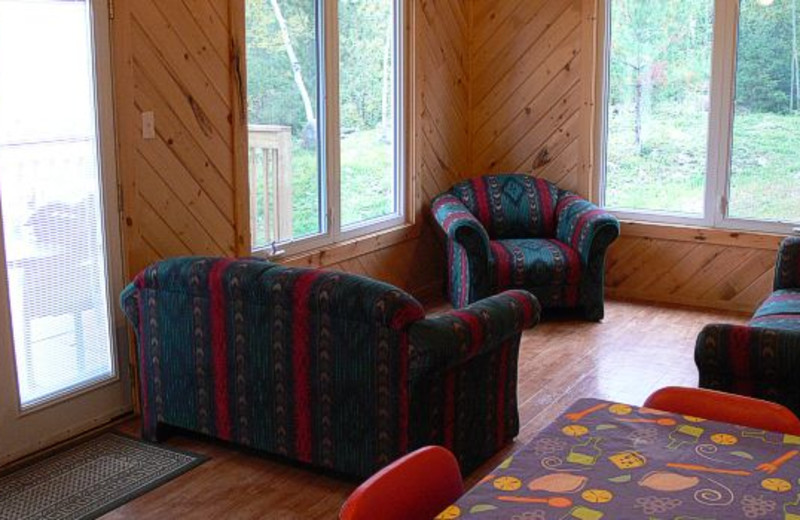 Cottage Living Room at West Nipissing Resort