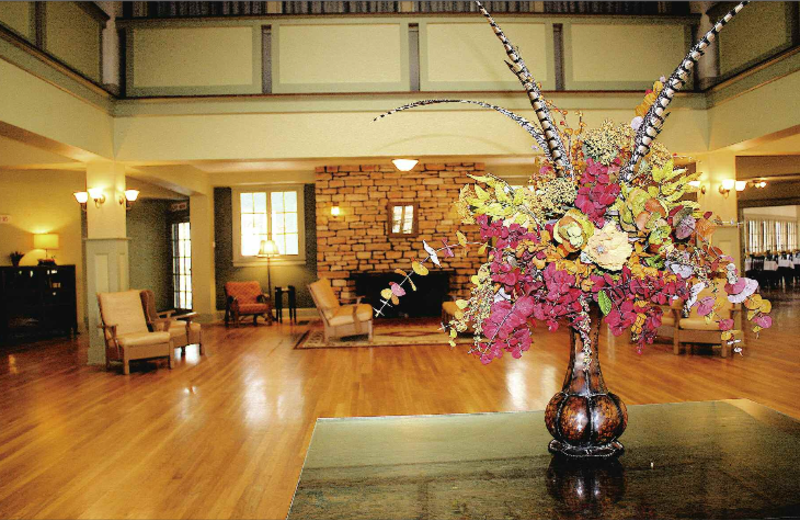 Lobby view at Wildwood Springs Lodge.