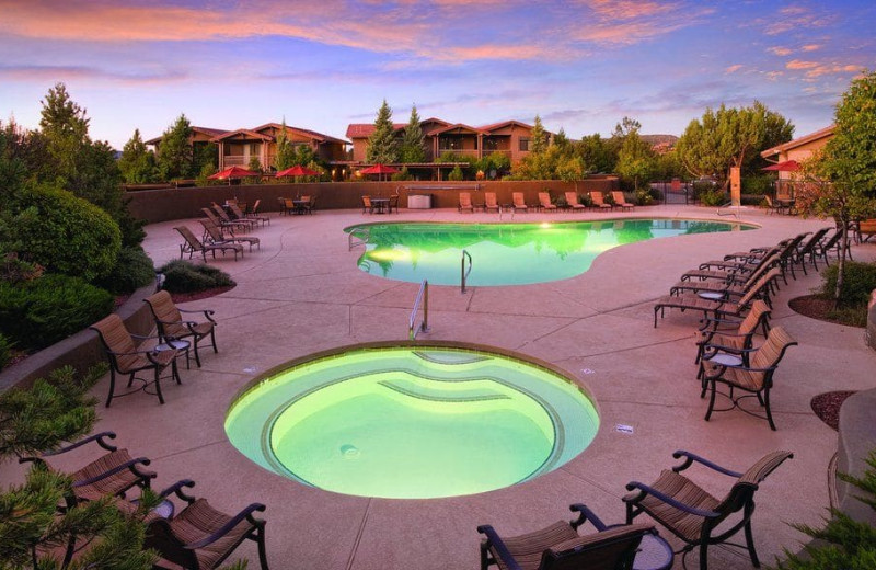 Outdoor pool at Wyndham Sedona.