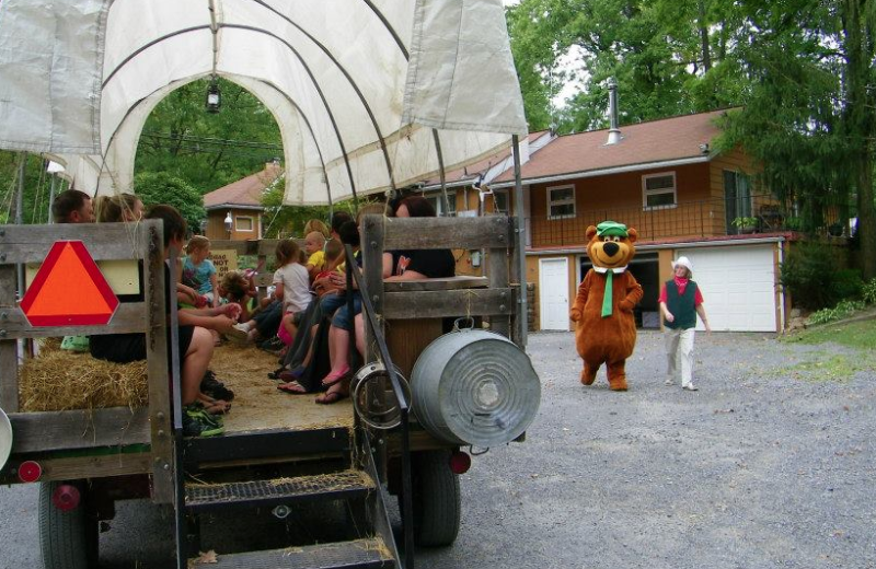 Wagon ride at Yogi at Shangri-La.
