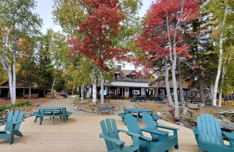 Exterior view of The Birches Resort.