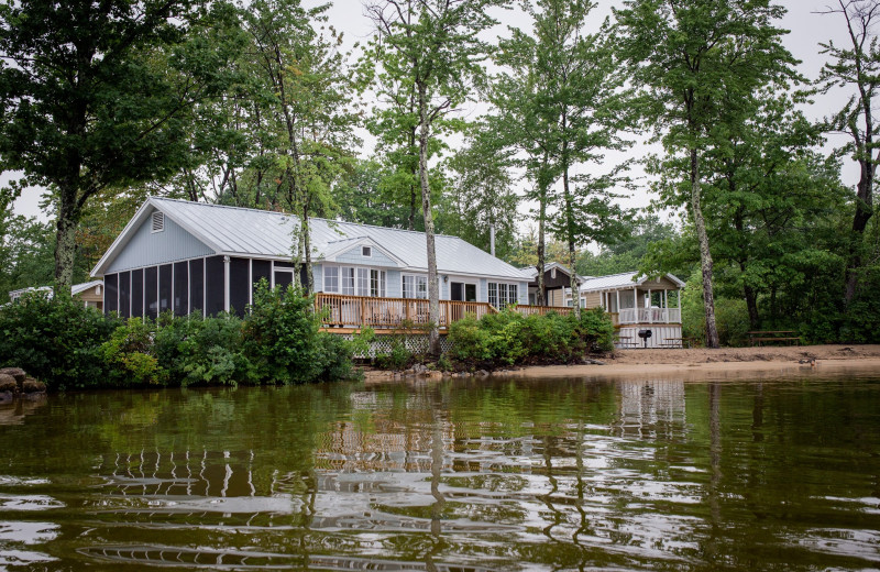 Cottage exterior at Westward Shores Camping Resort.