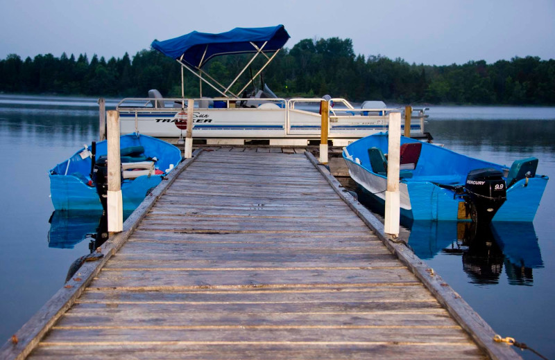 Dock at Island Lake Camp.