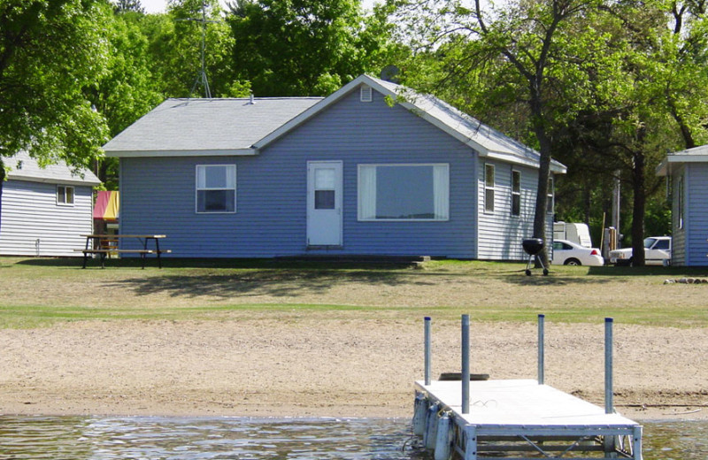 Cabin exterior at Auger's Pine View Resort.