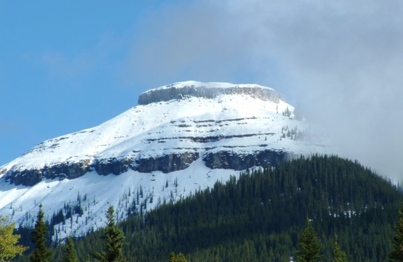 Mountains at Cheechako Cabins.