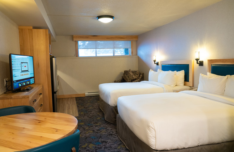 Guest room at Tunnel Mountain Resort