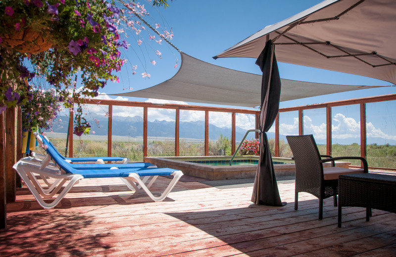 Patio at Joyful Journey Hot Springs Spa.