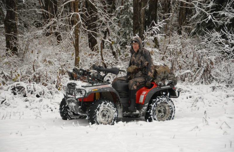 Winter ATV at S & J Lodge.