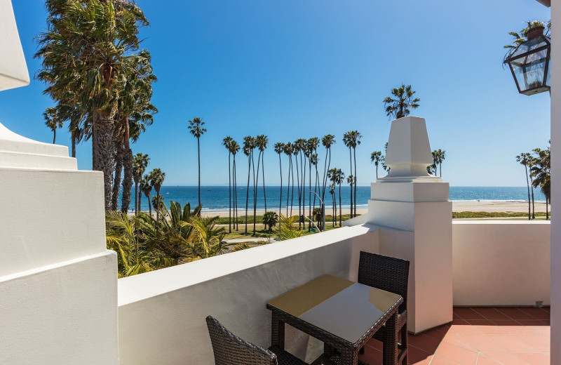 Guest balcony at Santa Barbara Inn.