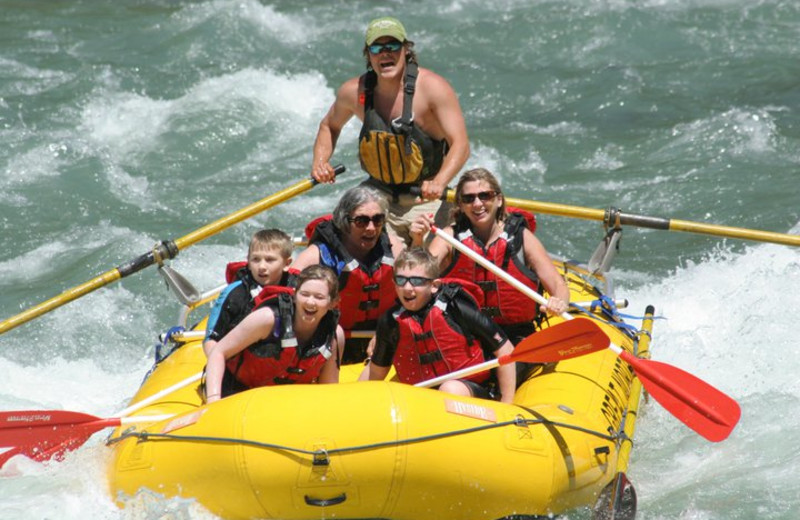 White water rafting at Great Northern Resort.