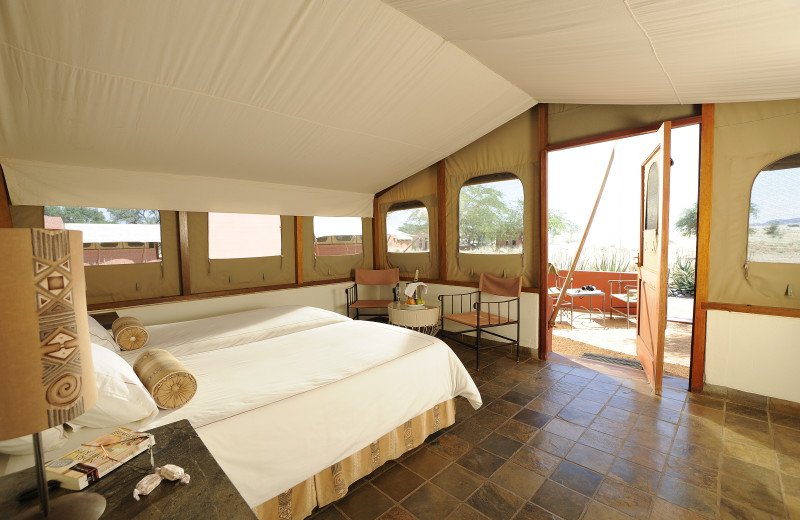 Guest room at Sossusvlei Lodge.