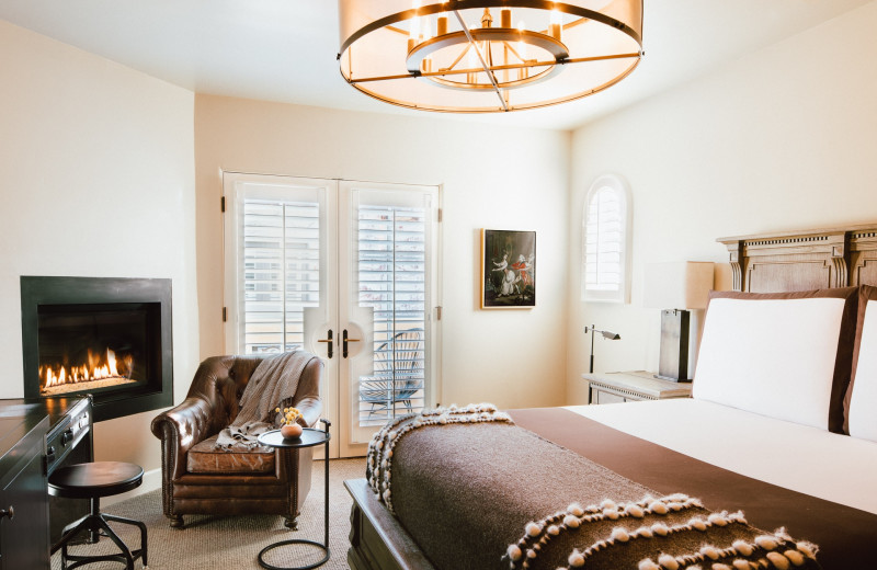 Guest room at North Block Hotel.