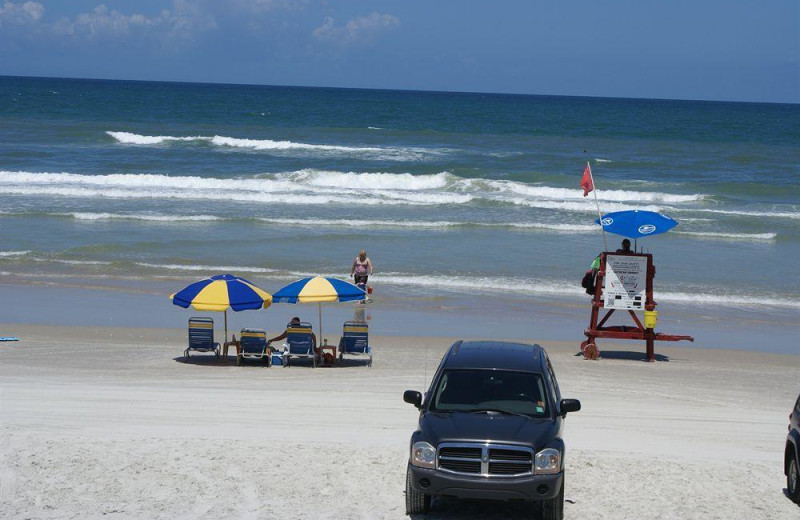 The beach at Daytona Shores Inn and Suites.