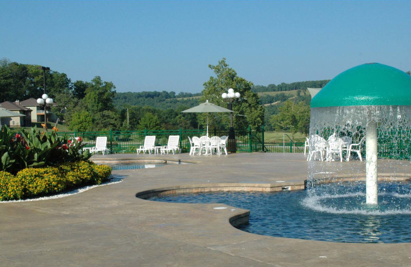 Outdoor pool at Osage National Condominiums.